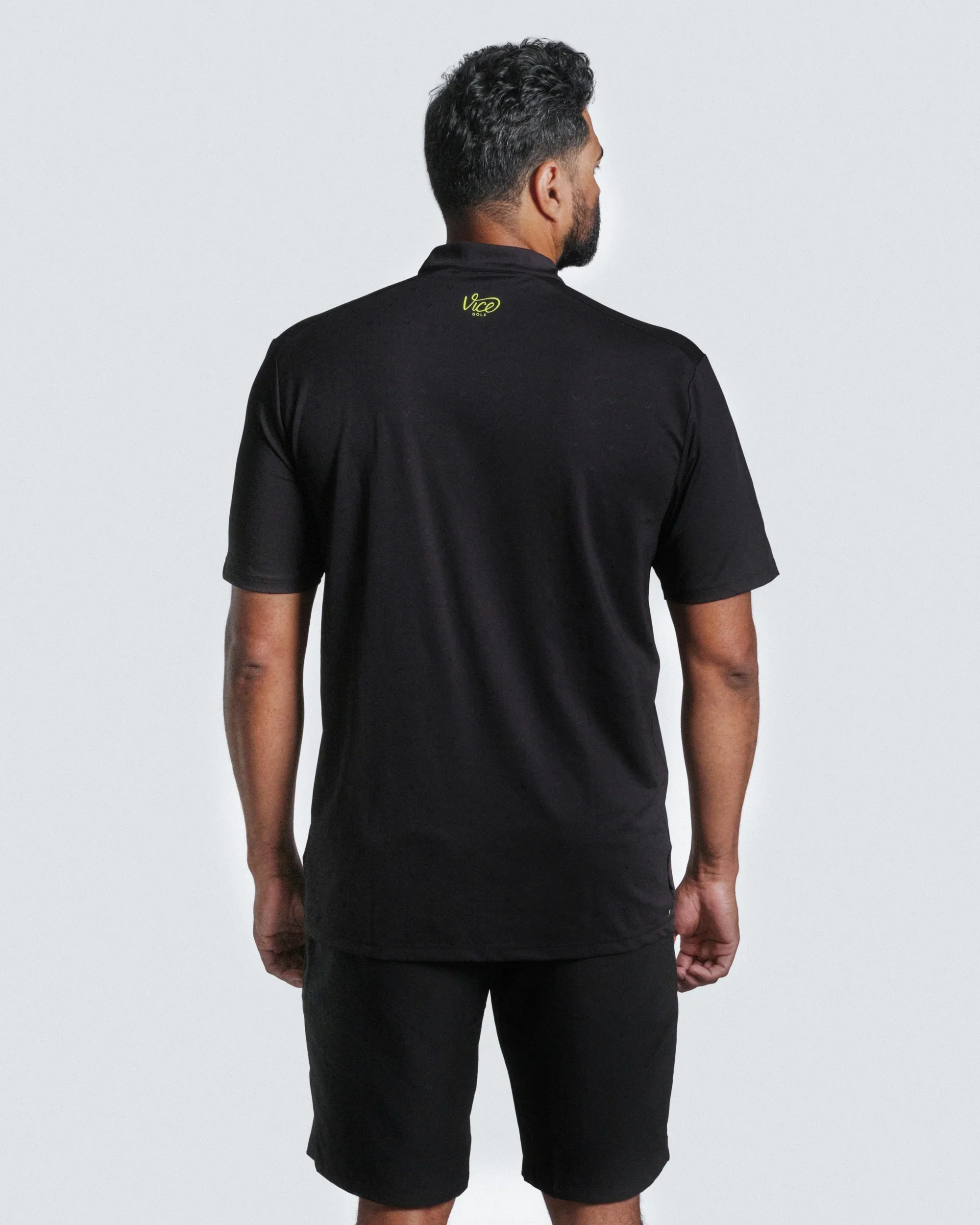 Vice Golf Camo Quarter Zip Polo - Image 3