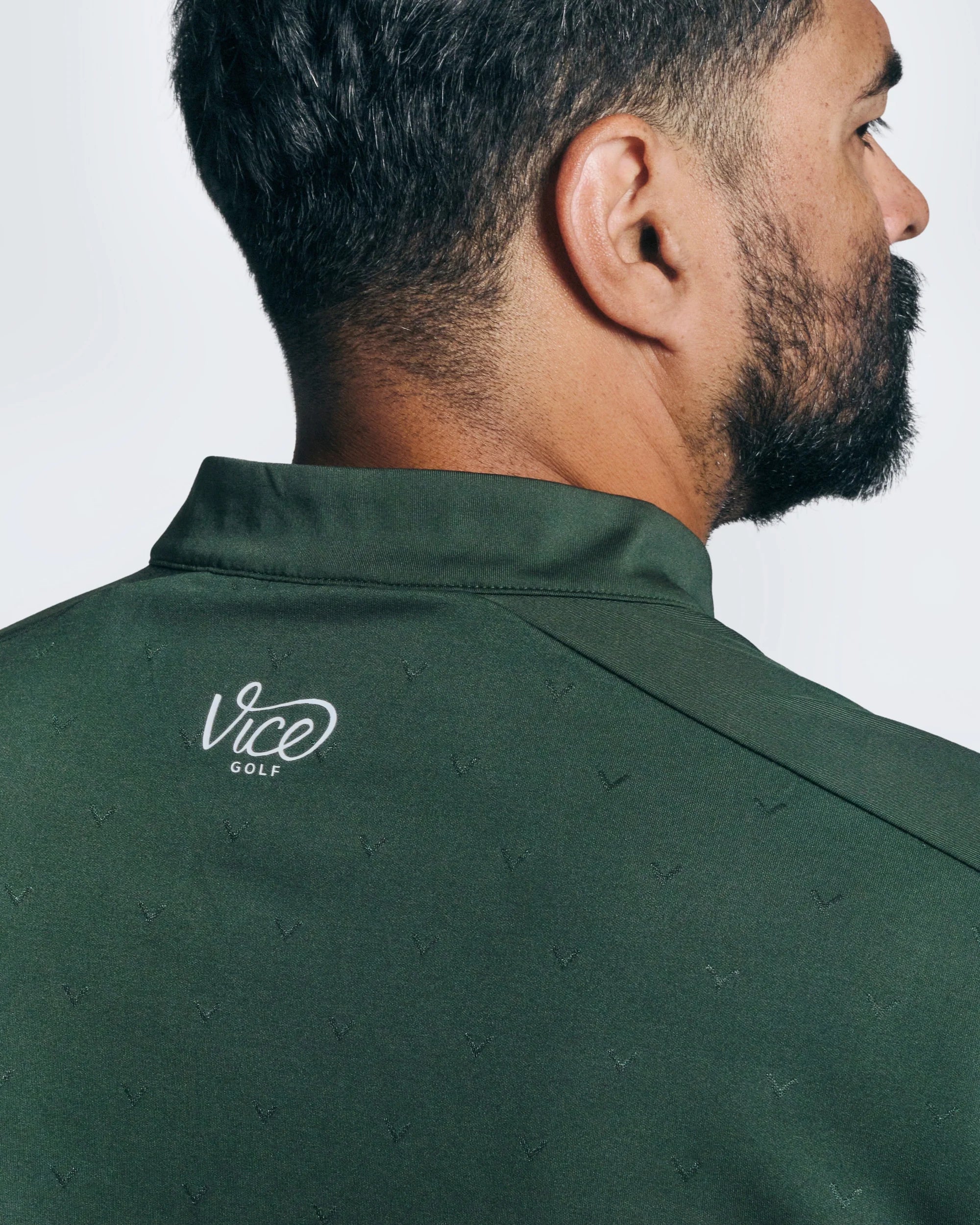 Vice Golf Camo Quarter Zip Polo - Image 5