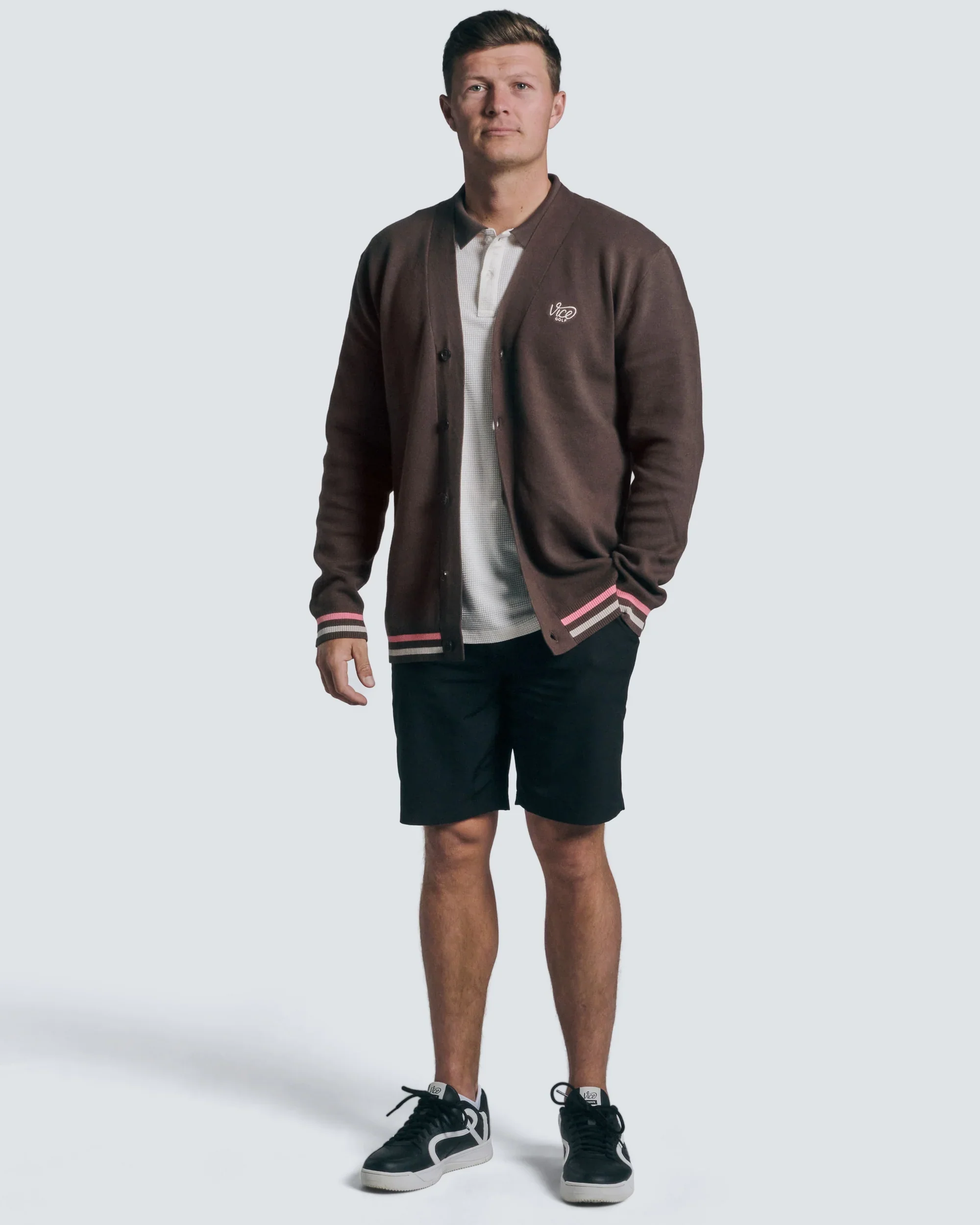 Vice Golf Knitted Cardigan - Image 4