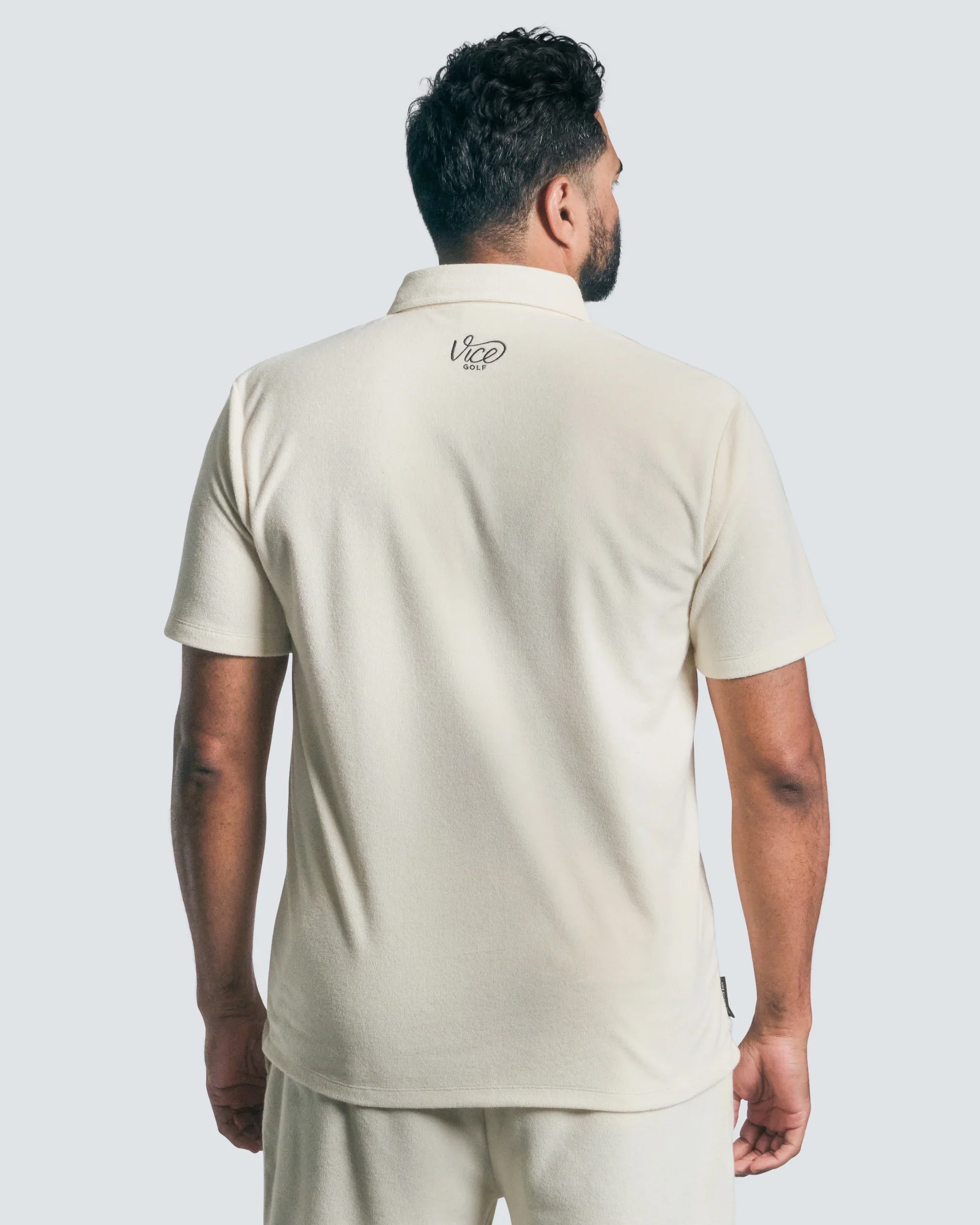 Vice Golf Terry Towel Polo - Image 3